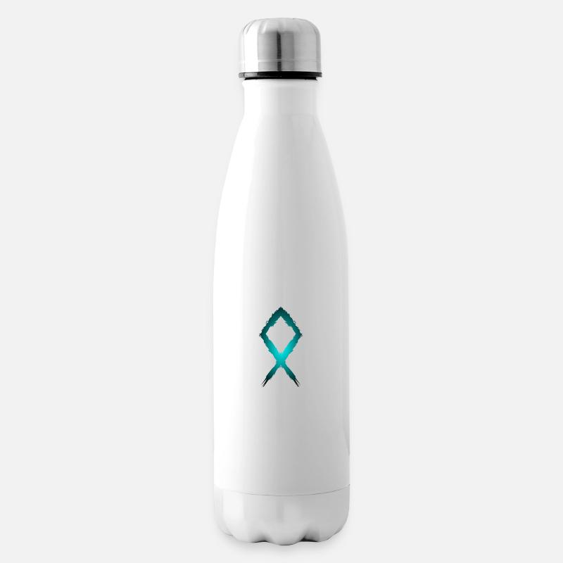 Othila Rune Symbol - Isolierflasche - Weiß