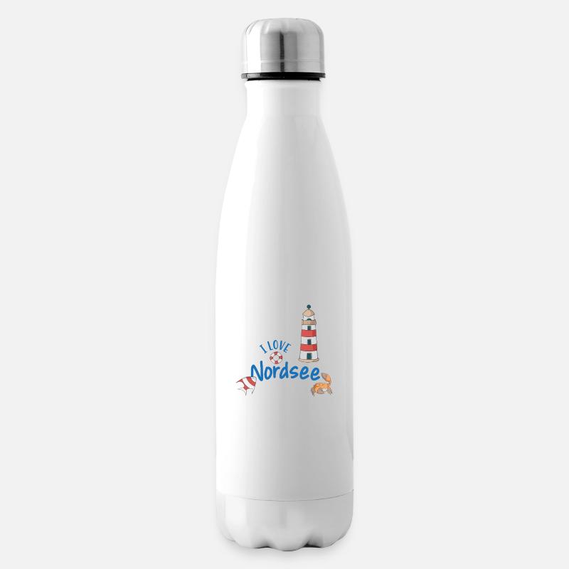 Nordsee - Isolierflasche - Weiß
