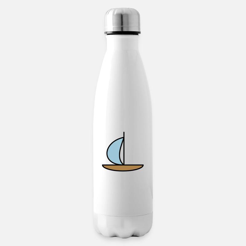 Voilier - Bouteille isotherme - blanc