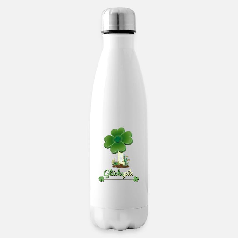Glückspilz - Isolierflasche - Weiß
