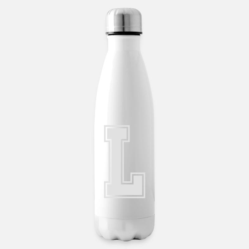 Buchstabe L - Isolierflasche - Weiß