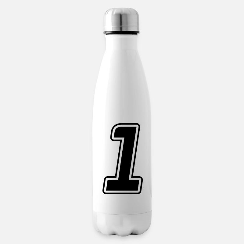 Number 1 - Insulated Water Bottle - white