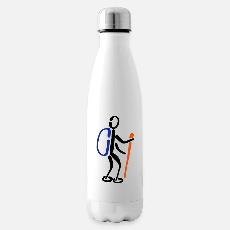 Wanderer Wandern 3C - Isolierflasche - Weiß