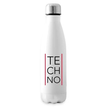 Techno - Isolierflasche - Weiß - Rechts