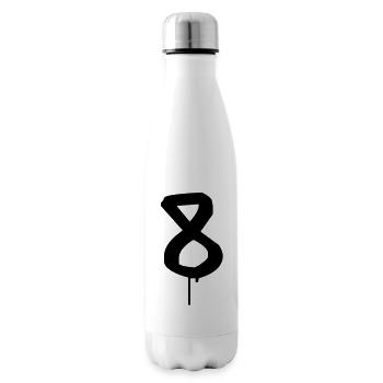 Graffiti: 8 - Insulated Water Bottle - white - Right