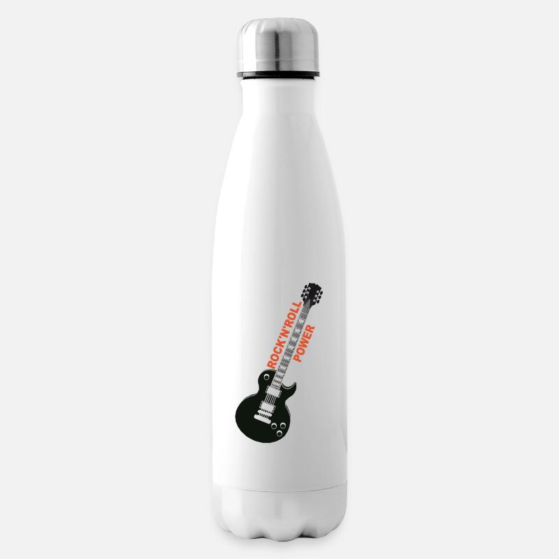 rock'n'roll_ guitar 2 - Termoflaske - hvid
