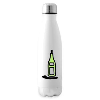 Flasche Weinflasche - V2 - Isolierflasche - Weiß - Rechts
