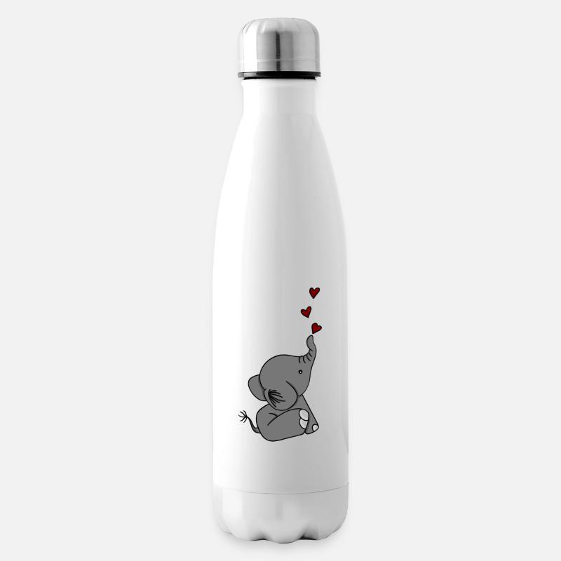 LITTLE ELEPHANT LOVE - Isolierflasche - Weiß