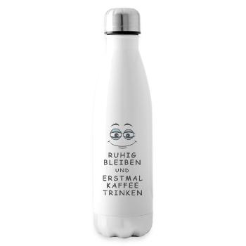 Kaffee trinken - Isolierflasche - Weiß - Rechts