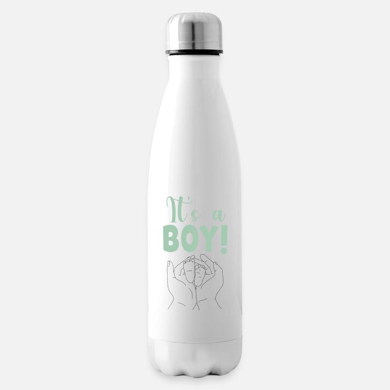 C’EST UN CADEAU BÉBÉ GARÇON - Bouteille isotherme - blanc