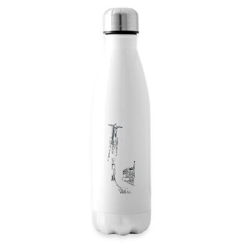 Cubisme - Bouteille isotherme - blanc - Droite