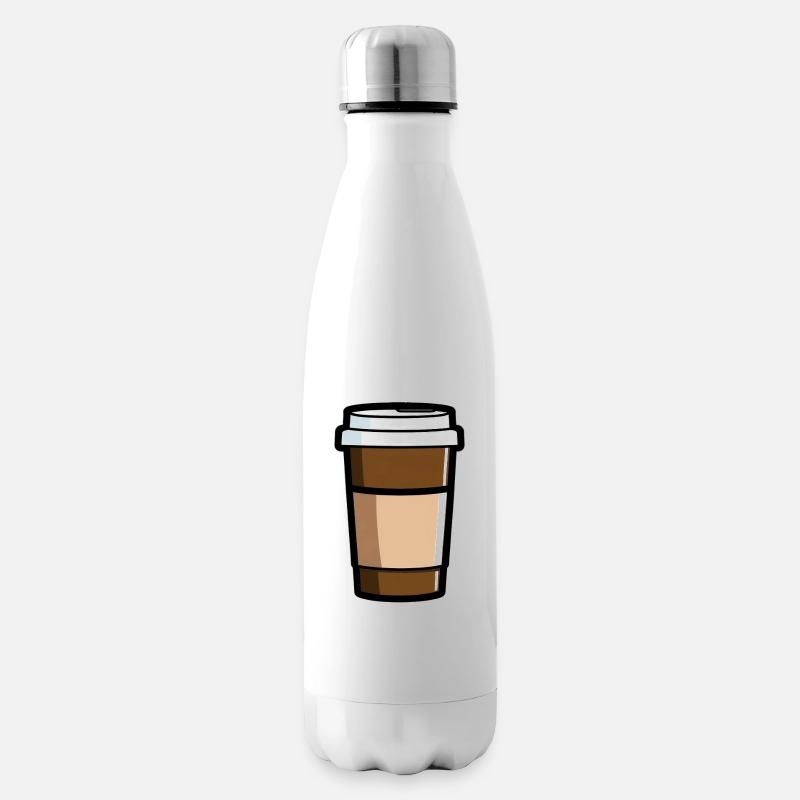 Kafee to Go Morgenmensch - Isolierflasche - Weiß
