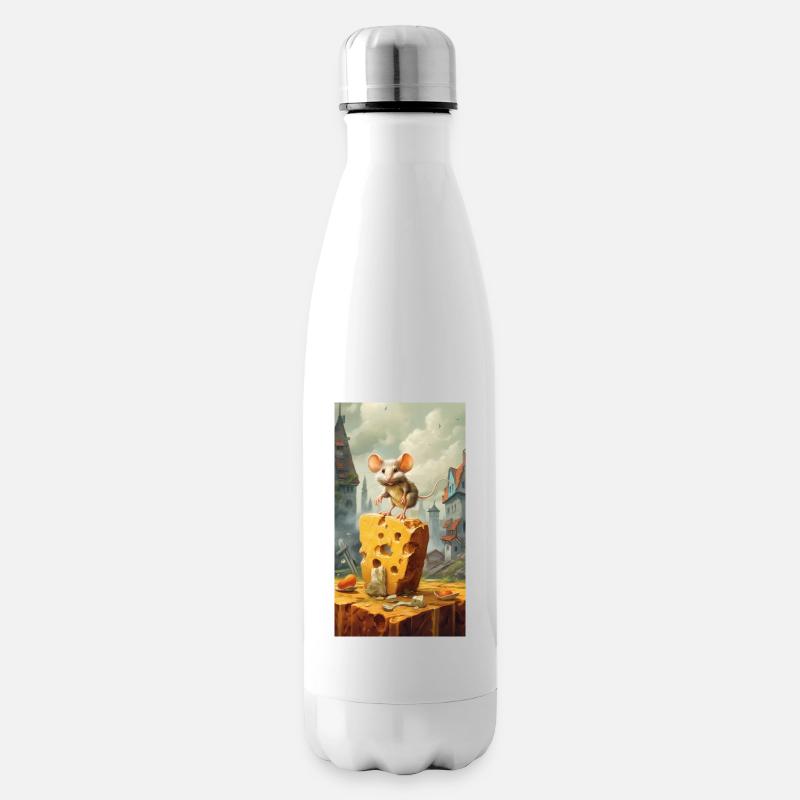 Maus - Isolierflasche - Weiß