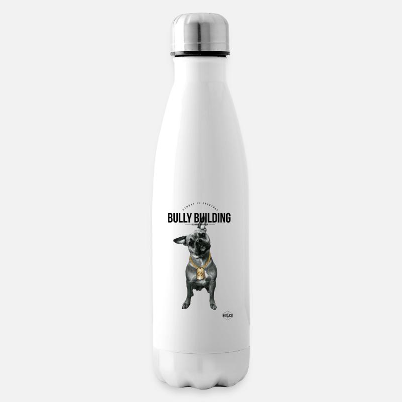 BullyBuilding - Insulated Water Bottle - white