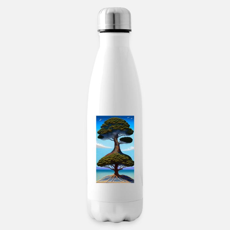 Fusion d’arbres - Bouteille isotherme - blanc
