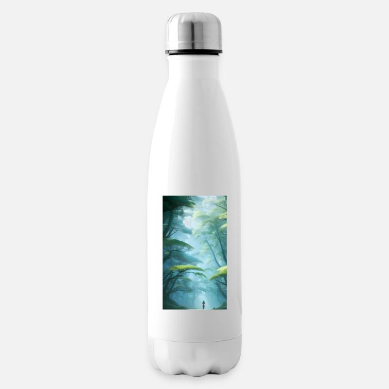 Mystische Waldeuphorie - Isolierflasche - Weiß