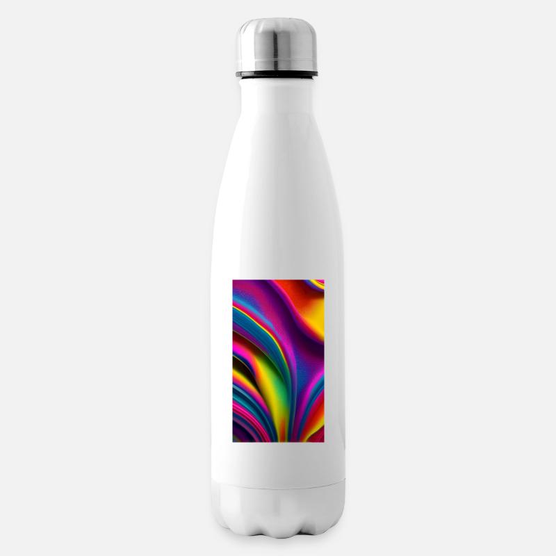 Explosion de couleurs de l’abstraction - Bouteille isotherme - blanc