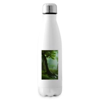 Silent forest magic - Insulated Water Bottle - white - Right