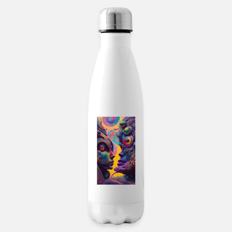 Chroma Kaleidoscope - Insulated Water Bottle - white