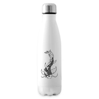 Koi carp / koi carp - Insulated Water Bottle - white - Right
