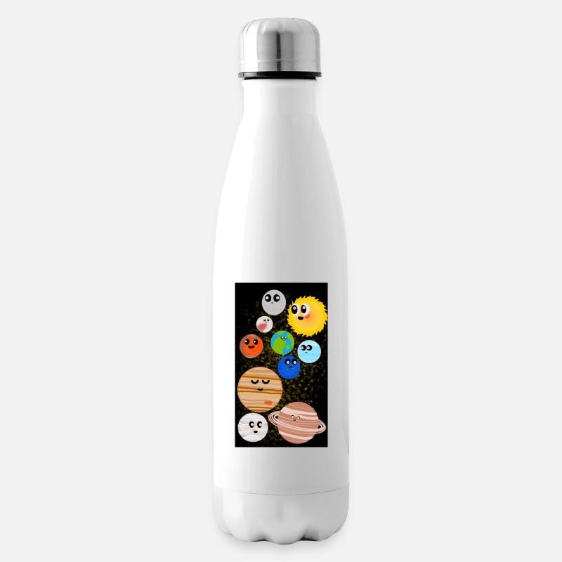 Planètes mignonnes - Bouteille isotherme - blanc