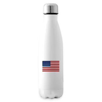 Etats-Unis, Amérique, Idiots, Armes à feu - Bouteille isotherme - blanc - Droite