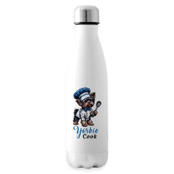 Yorkshire terrier cook - Insulated Water Bottle - white - Right