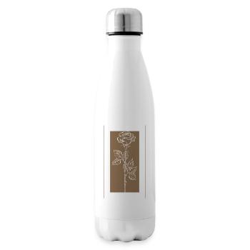 Beige Elegance - Insulated Water Bottle - white - Right