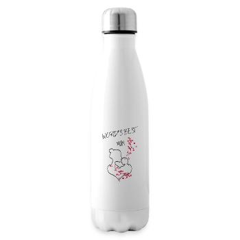 WORLD'S BEST MUM - Insulated Water Bottle - white - Right