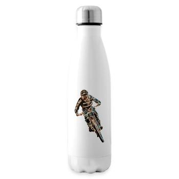 Downhill-Mountainbiken - Isolierflasche - Weiß - Rechts