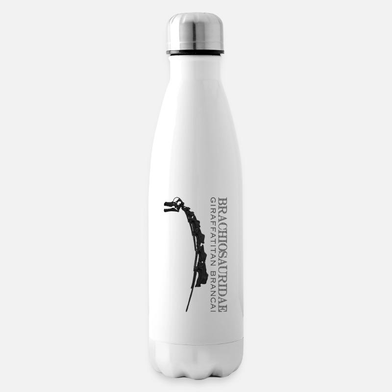 Giraffatitan Brancai Brachorisauridae noir - Bouteille isotherme - blanc