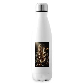 Saxophone - Bouteille isotherme - blanc - Droite