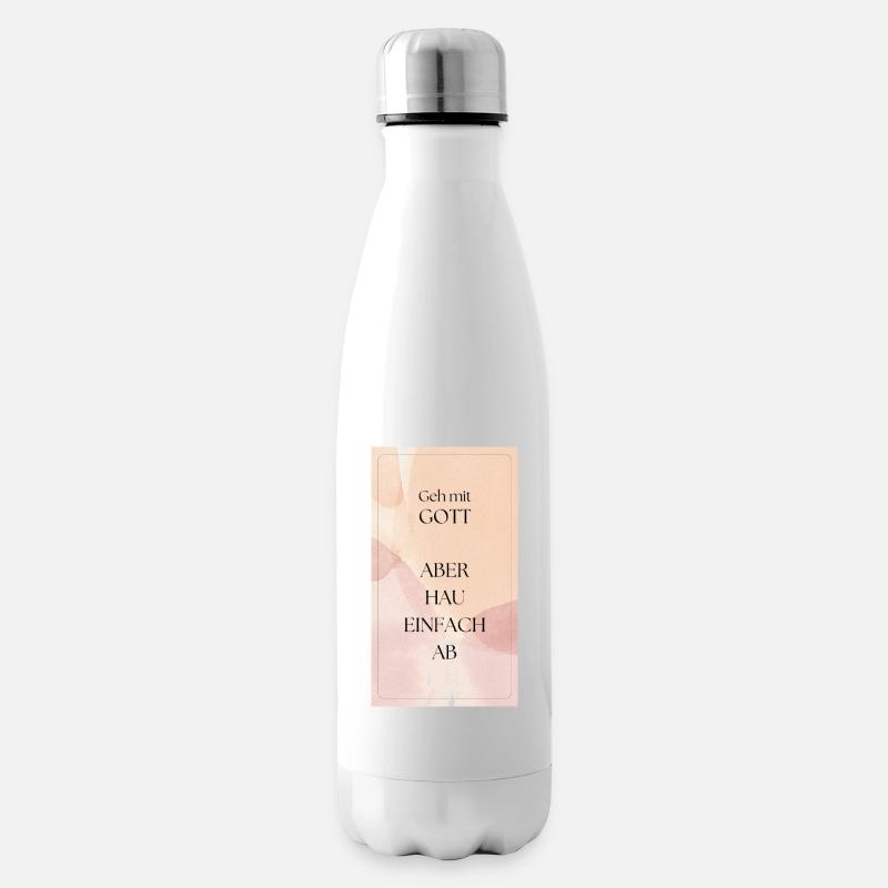 Geh mit Gott - Isolierflasche - Weiß