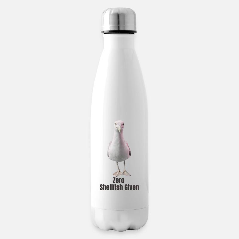 Abstrakte Möwe mit farbigen Akzenten - Isolierflasche - Weiß