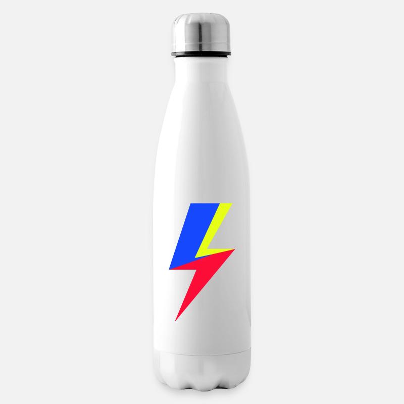 Poutre tricolore - Bouteille isotherme - blanc