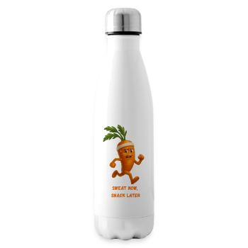 Carrot Runner Snack Carrot Cartoon - Insulated Water Bottle - white - Right