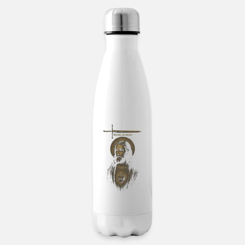 Le discernement, pas le jugement. - Bouteille isotherme - blanc