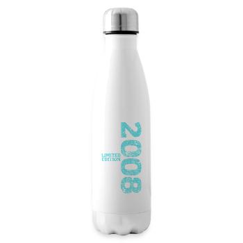 Limited Edition 2008 18. Geburtstag Geschenk - Isolierflasche - Weiß - Rechts