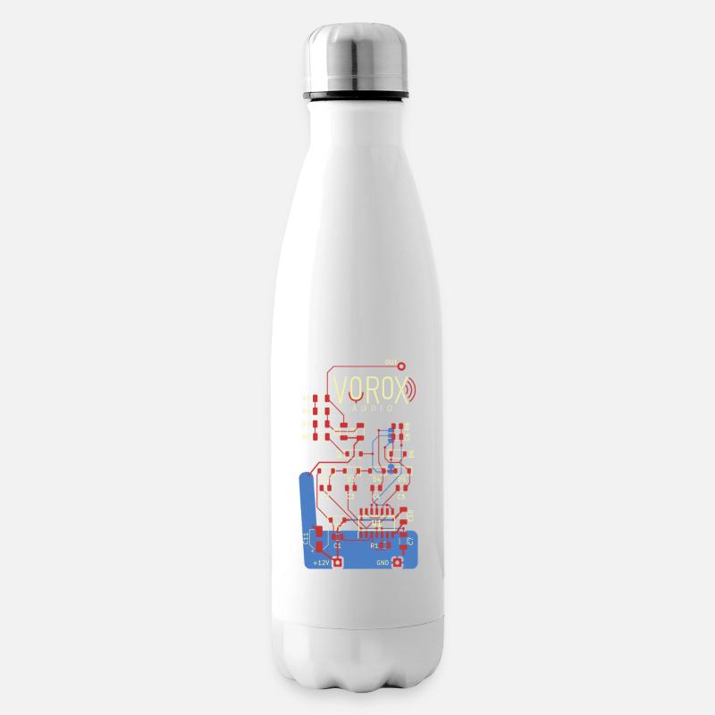 Audio Circuit Platinenkunst - Isolierflasche - Weiß