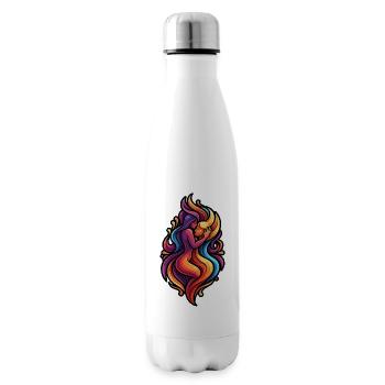 Colorful Love Embrace - Insulated Water Bottle - white - Right