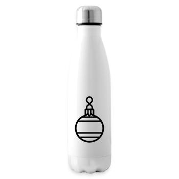 Boule de Noël - Bouteille isotherme - blanc - Droite