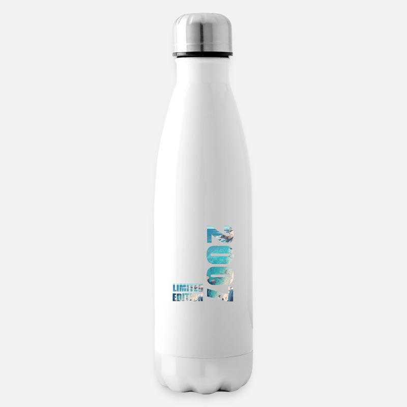 2007. Limited Edition T-Shirt Geburtstags Idee - Isolierflasche - Weiß