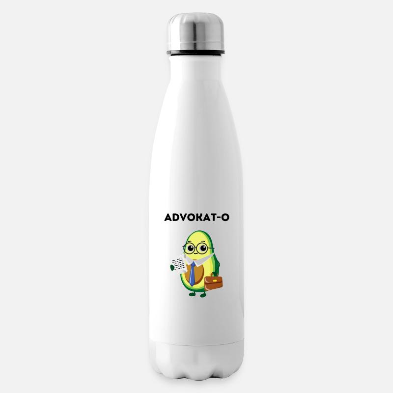 Advokat-o, der Avocado-Anwalt - Isolierflasche - Weiß