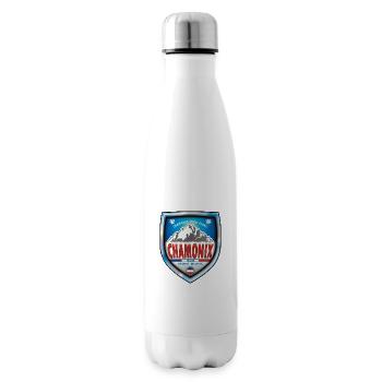 Chamonix, Mont Blanc, Frankreich - Isolierflasche - Weiß - Rechts