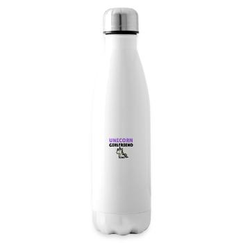 Unicorn Girlfriend - Insulated Water Bottle - white - Right