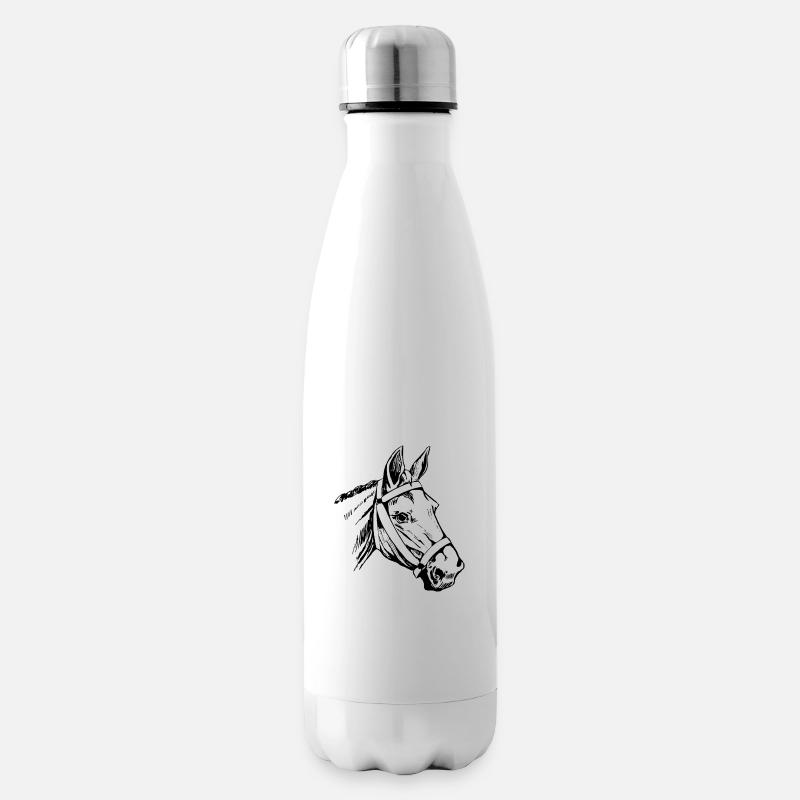 Tête d’animal - Bouteille isotherme - blanc