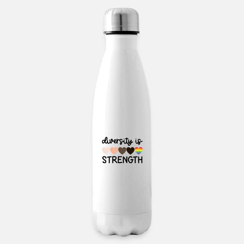 diversity is strength - Isolierflasche - Weiß