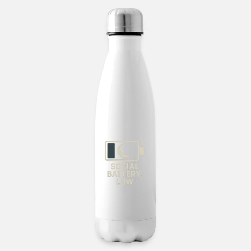 Batterie faible - Bouteille isotherme - blanc