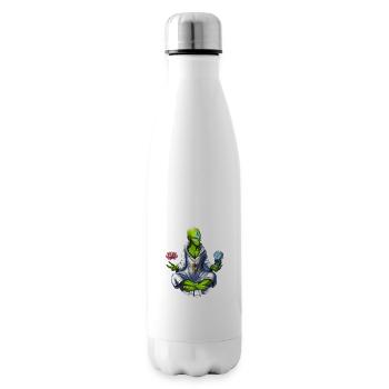 Alien Meditation - Insulated Water Bottle - white - Right