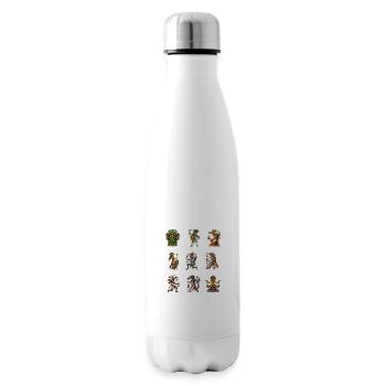 Dieux de la mythologie aztèque - Bouteille isotherme - blanc - Droite